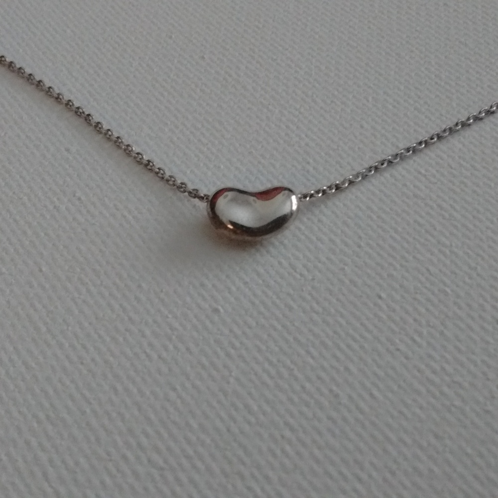 Tiffany & Co Elsa Peretti Bean Pendant Necklace